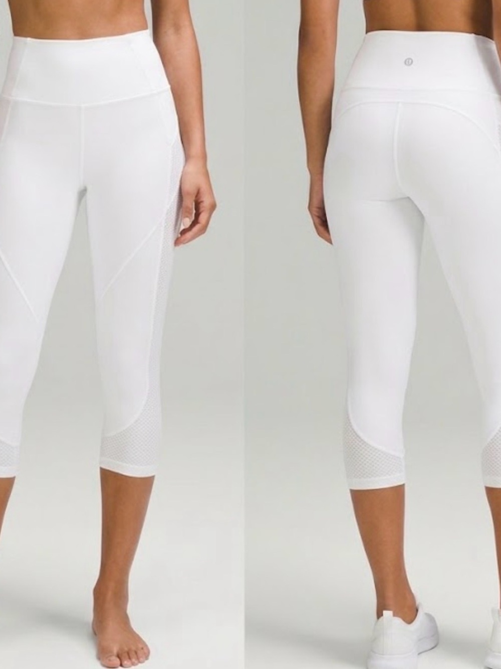 lululemon athletica White Cropped Performance Joggers